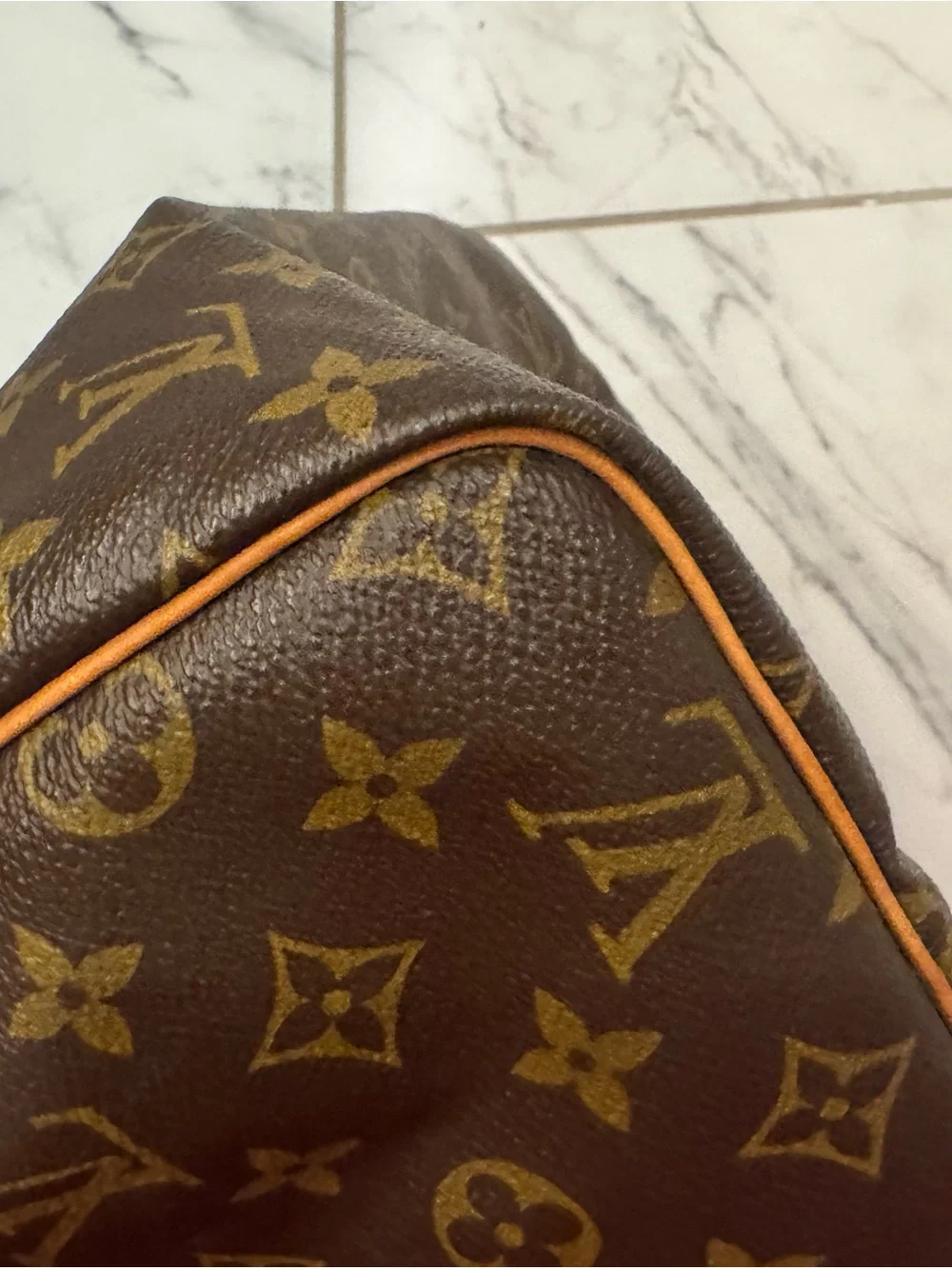 Authentic vintage Louis Vuitton Speedy 30 1988 lock and key
